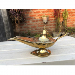 Antiikne vintage Aladdin Brass Genie &otilde;lilamp 8-tolline merev&auml;e Chirag viirukip&otilde;leti