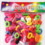 Suurep&auml;rane 100 tk. pakend elastsed kommid, t&uuml;drukute k&auml;ter&auml;tikud, juuksek&ouml;ied FE63 100PCS mitmev&auml;rviline