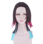 Anime 28cm l&uuml;hike parukas Cosplay Demon Slayer Kimetsu no Yaiba Enmu kost&uuml;&uuml;m meeste naiste kuumakindlad s&uuml;nteetilised juuksed peoparukad 28cm punane