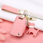 Volkswagen VW Passat B8 Polo Tiguan Skoda Superb KODIAQ nahast auto v&otilde;tme&uuml;mbrise kate auto puldi v&otilde;tmehoidja puldi korpuse tarvik must