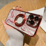 Luksuslik objektiivikaitsega, elektriga kaetud magnetiline juhtmevaba laadimis&uuml;mbris iPhone 14 13 12 11 Pro Max kukkumiskaitsega iPhone 14 Pro Max must