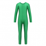 Lastele t&uuml;drukutele pikkade varrukatega balletitants v&otilde;imlemine trikoo kombinesoon Unitard &uuml;hev&auml;rviline t&otilde;mblukuga veniv bodi 9-10 Years roheline