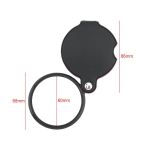 1050 6/8/10 X optiline mini kokkupandav kaasaskantav luup plastraami ja kortikaalse kaitsekattega 6X