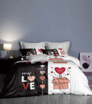 3D paaritoa voodipesukomplekt &auml;sja abiellunud toa tekikattega padjap&uuml;&uuml;r 2 v&otilde;i 3 AU180 * 210 armastusmustriga pehme kodukaunistus Baby 100x135cm