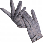 Pitsist nahkkindad Mustad l&uuml;hikesed lambanahast kindad M tumehall v&auml;rv