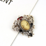 Vintage Victoria Head pross Naistele Vintage kullast vaigust kivid Etnilised banketi rev&auml;&auml;riehted Peokingitus must