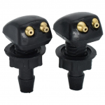 2x universaalne esiklaasi pesuri puhasti otsik pihusti sprinkleri veetila v&auml;ljalaskeava Toyota Mazda Hyundai jaoks must