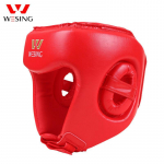 Wesing Boxing Head Guard Sanda Peakatted Kickboxing Sparring Kiiver Fighting Head M punane