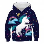 3D prindiga Dressipluus Unicorn S&uuml;gis- ja talvearmsad Pusad Soe soodusm&uuml;&uuml;k Unicorn Hoodie Poistele Pusad Lastele puuvillane 4-14 aastat Riided 100