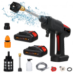 Mulcort juhtmeta elektripesumasin 60bar 150W suure v&otilde;imsusega pesumasin 6in1 pihustiga 2tk EU PLUG must