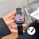 Kalakaalu roostevabast terasest rihm IWatch 8 7 5 4 SE 38 42 mm luksusk&auml;ev&otilde;ru jaoks Apple Watch Ultra 49 mm 40 mm 44 mm 41 45 mm rihma jaoks for iwatch 7 8 45mm must