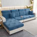 Diivani istmepadja kate Tavaline v&auml;rvi veniv paks diivani kate Sektsioondiivani L-kujuline nurgatugitooli katted Back cushion-1pc sinine