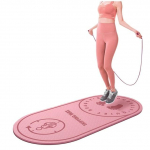 8 mm joogamatt k&ouml;is h&uuml;ppematt Silent Noise Floor Tpe h&uuml;ppen&ouml;&ouml;r p&otilde;randa treeningvarustus roosa