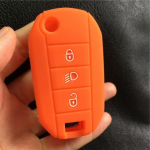 Silikoonist autov&otilde;tme korpuse kate Citroen C4l Cactus C5 C3 C6 C8 Picasso Xsara jaoks Peugeot 3008 308 Rcz 508 408 2008 v&otilde;tme jaoks oranž