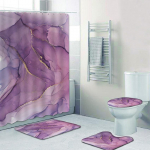 4 tk 3D marmorist seeria du&scaron;ikardinate komplektid vannitoa jaoks libisemiskindlad vannitoavaibad kaas WC kate vannimatt