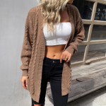 YYFS naistemood vabaaja &uuml;hev&auml;rvilised s&uuml;gistalvised pikkade varrukatega jakid ja mantlid S kohv