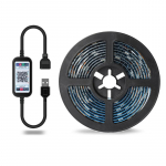 24 klahviga 5V Bluetoothi ​​rakenduse juhtimine RGB LED ribavalgusti 0,5m-5m SMD 5050 veekindel painduv lintdiood teleri taustvalgustusega ruumikaunistus 0.5m mitmev&auml;rviline