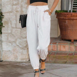 Vabaaja pingutusn&ouml;&ouml;riga lahtised p&uuml;ksid naiste t&auml;navar&otilde;ivad mood elastsed v&ouml;&ouml;p&uuml;ksid vintage tasku tugevad p&uuml;ksid jooksjad Pantalon 24993 S beež