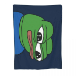 Pepe The Frog Tekid Flanell Aastaringselt Apu Apustaja Hingav &uuml;lipehme tekk koduse diivani voodikatete jaoks 76x102cm(30x40in)