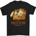Religion Christianity Bible Trust Lion Unisex T-s&auml;rgis S