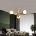 Chandelier elutoavalgustid Lihtsad, kaasaegsed p&auml;hklipuust s&ouml;&ouml;gitoa valgustid Palkvalgustid 3 heads must