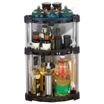 1 komplekt k&ouml;&ouml;gi hoiuriiul roostevabast terasest k&ouml;&ouml;ginurga panipaiga organiseerija Eemaldatav riiul Koduvarustus Triple Layer