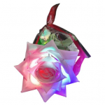 1 tk Vastupidav kunstlill K&auml;sitsi valmistatud LED erksate v&auml;rvidega ornament Kunstlillekaunistus Lilleehted Yst&auml;v&auml;np&auml;iv&auml; roosa