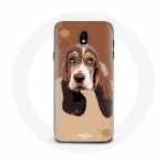 Samsung Galaxy J3 2017 &uuml;mbris Basset Hound koera n&auml;gu