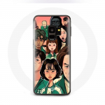 &Uuml;mbris Samsung S9 pluss Squid Game Plakatitegelaste Fanart jaoks