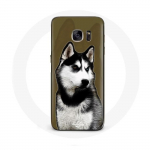 &Uuml;mbris Samsung galaxy S6 edge Siberian Husky jaoks