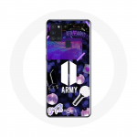 Coque pour Samsung Galaxy A21S Bangtan Sonyeondan BTS Logo Army Bomb Lightstick