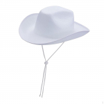 Kauboim&uuml;ts Cowgirl Adults Gentleman Jazz p&auml;ikesek&uuml;bar &otilde;ues matkamiseks valge