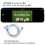 65x25 cm maandus universaalne maandusmatt maanduspadja komplekt V&auml;simus EMF stressiteraapia parandab und Abi &auml;revuse vastu tervise heaks