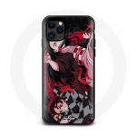 Coque pour Iphone 11 Demon Slayer Tanjiro Nezuko Attaque Combat - Maniacase