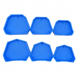 6 tk / komplekt 3 suurust hambaravi mudeli aluskomplekt hambavaluvormi kipsi alus hambaproteesialus Hambalabori endine aluskomplekt 6pcs