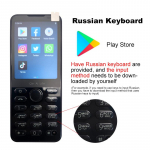 Qin F21 Pro nutikas puuteekraaniga telefon Wifi + 2,8 tolli 3 GB + 32 GB Bluetooth 5.0 480*640 Global Verison telefon RU keyboard Google must