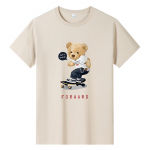 Rulakaru meeste mood l&uuml;hikeste varrukatega T-s&auml;rk Pure Cotton Casual T-s&auml;rk M-6XL M aprikoosi