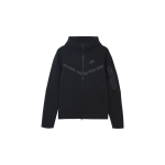 Nike Sportswear Tech Fleece t&auml;ispika lukuga kapuutsiga pusa (Aasia suuruse m&auml;&auml;ramine) Must Meeste Streetwear CU4490-010 XL black