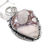 Natural Wild Horse Gemstone Handmade 925 Sterling Silver Gift Pendant 2.05 m8k38