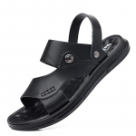 Meeste suvesandaalid puhkuseks, l&otilde;hustatud nahast rannasandaalid, lamedad, libisemiskindlad, pehmed meeste jalatsid, reisisussid 39 khaki