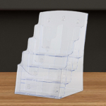 Akr&uuml;&uuml;list vitriinist aluse bro&scaron;&uuml;&uuml;ri hoidja, l&auml;bipaistev silt, lauapealne flaier bro&scaron;&uuml;&uuml;ri t&ouml;&ouml;laua korraldaja 2Tier 23.5x11.5x27cm