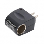 AC90-240V kuni DC12V vahelduvvoolu-alalisvoolu adapter Mugav, h&otilde;lpsasti kasutatav Kerge auto sigaretis&uuml;&uuml;taja AC-DC toiteadapter auto &otilde;huventilaatori jaoks must