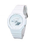 Casio G-Shock Toon-toon Analoog-digitaalne Vaikrihm Valge sihverplaat Kvarts GA-2100-7A7 Meeste k&auml;ekell valge