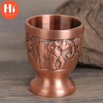 Nordic Shot Glass v&auml;ikese suuga lik&ouml;&ouml;ritass Klassikaline reljeefne nikerdatud lilled Isiklik veinikruus baari joogin&otilde;ud