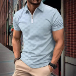 Meeste suvised mustad ruudulised malelauaga polos&auml;rkid, rinnan&otilde;elaga lukuga, meeste l&uuml;hikeste varrukatega topid, venivad spordir&otilde;ivad, polos&auml;rgid, T-s&auml;rgid S must