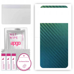 apgo Protective Skin Sticker for the back compatible with Xiaomi Redmi Note 11R, Wrap Film, Foil, Vinyl - Pattern Carbon Chameleon CAKA1