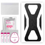 apgo Protective Skin Sticker for the back compatible with Black Shark 3 Pro, Wrap Film, Foil, Vinyl - Pattern Black Honeycomb