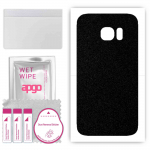apgo Protective Skin Sticker for the back compatible with Samsung Galaxy S7, Wrap Film, Foil, Vinyl - Pattern Matte Black