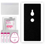 apgo Protective Skin Sticker for the back compatible with Sony Xperia XZ2, Wrap Film, Foil, Vinyl - Pattern Matte Black