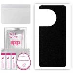 apgo Protective Skin Sticker for the back compatible with OnePlus Ace 2, Wrap Film, Foil, Vinyl - Pattern Matte Black